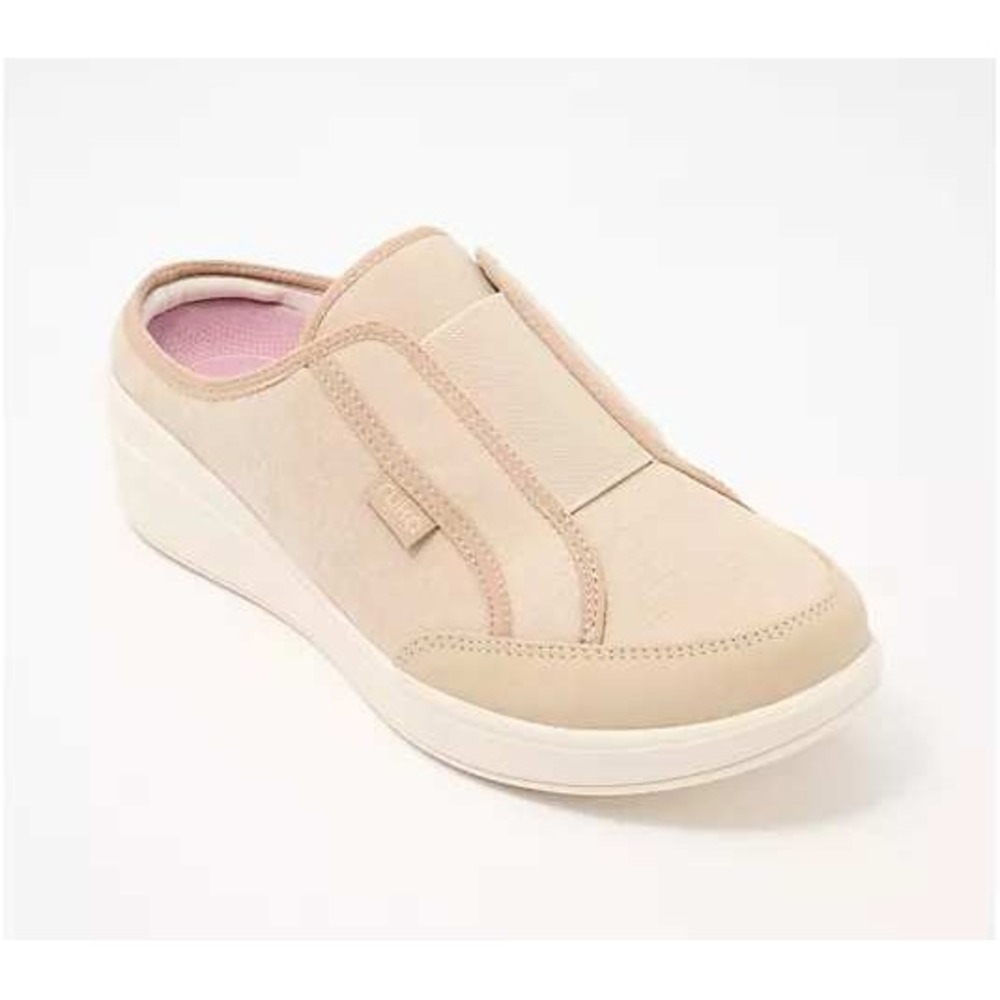 155.‎ Ryka Washable Athletic Mules Lounge Slip In Sneakers taupe color size 5.5